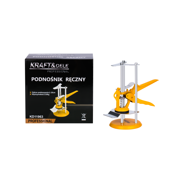 PODNOŚNIK RĘCZNY 1-10CM 110kg KD11963