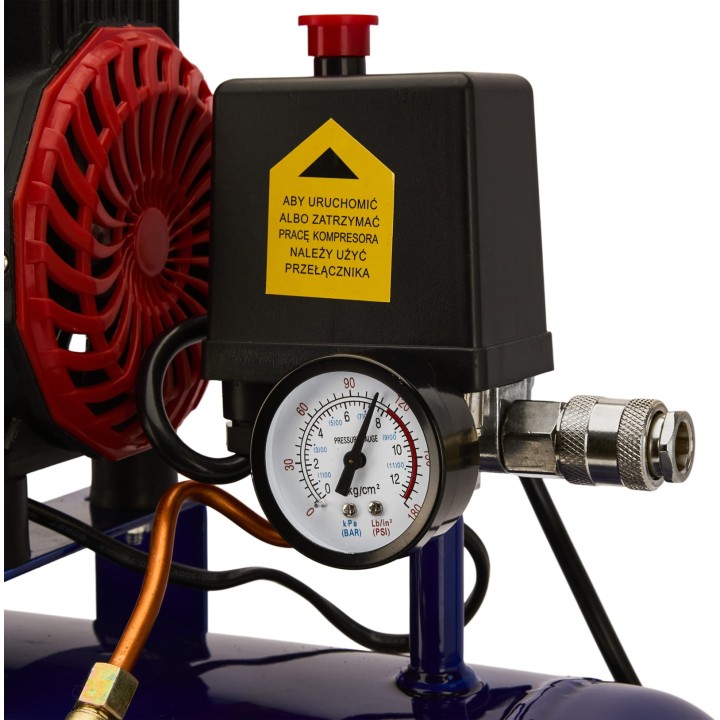Kompresor Bezolejowy mała Sprężarka powietrza 24L 1390W 220L/MIN