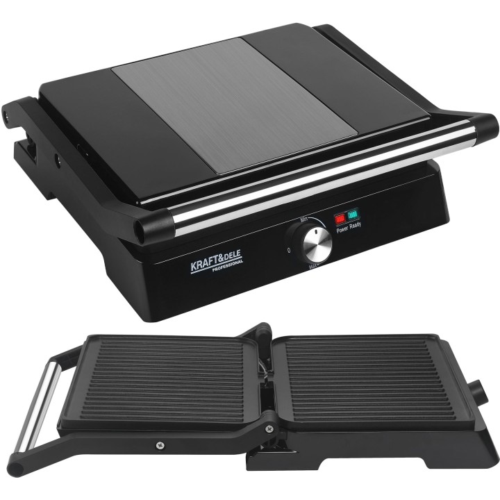 MOCNY GRILL ELEKTRYCZNY 2400W DO KANAPEK PANINI OPIEKACZ TOSTER