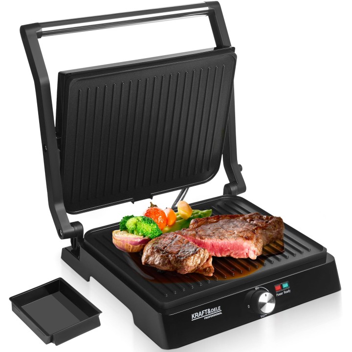 MOCNY GRILL ELEKTRYCZNY 2400W DO KANAPEK PANINI OPIEKACZ TOSTER