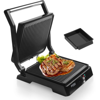 MOCNY GRILL ELEKTRYCZNY 2400W DO KANAPEK PANINI OPIEKACZ TOSTER