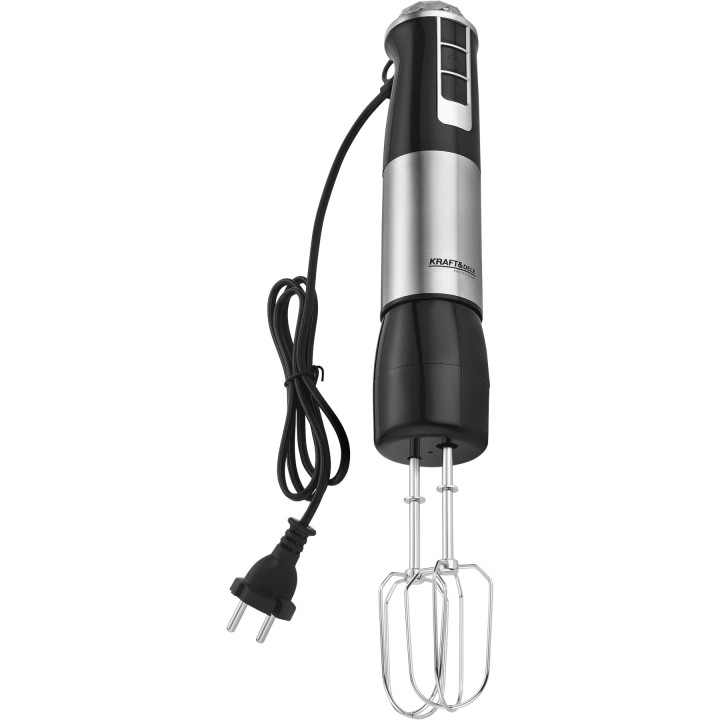 MOCNY BLENDER RĘCZNY WIELOFUNKCYJNY MIKSER 1500W SREBRNY BOGATY ZESTAW