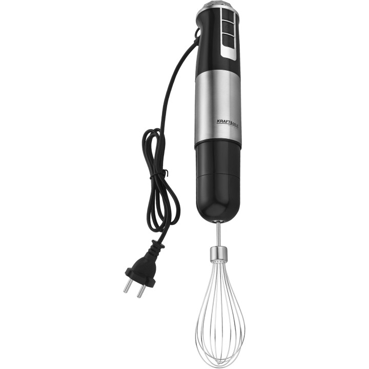 MOCNY BLENDER RĘCZNY WIELOFUNKCYJNY MIKSER 1500W SREBRNY BOGATY ZESTAW