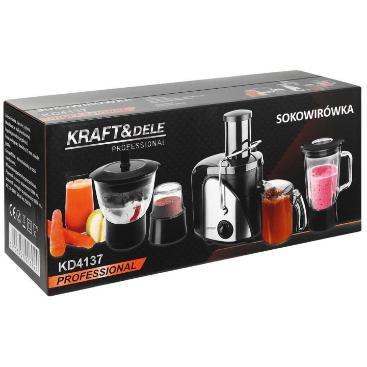 Sokowirówka 3w1 blender młynek mikser 1500W + akcesoria