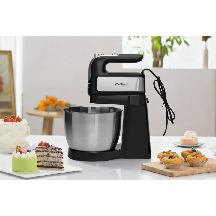 MIKSER KUCHENNY ROBOT RĘCZNY Z MISĄ 1000W 4,5L SOLIDNY
