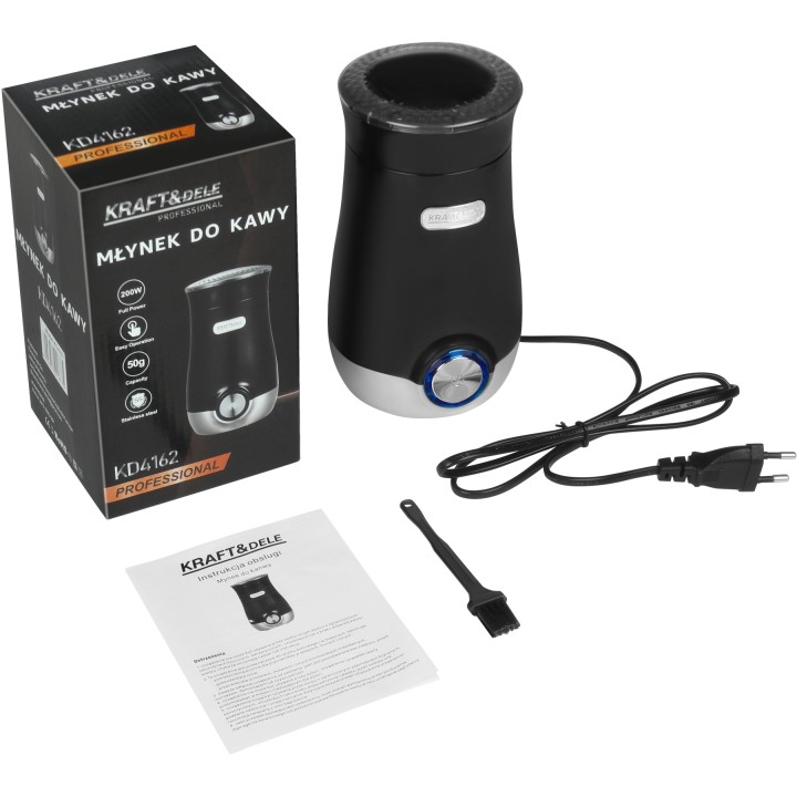 Młynek do mielenia kawy 200W 50g elektryczny