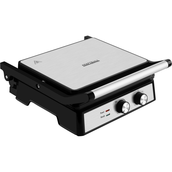 Grill elektryczny opiekacz 2400W + tacka na tłuszcz 29x24cm