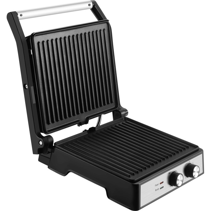 Grill elektryczny opiekacz 2400W + tacka na tłuszcz 29x24cm
