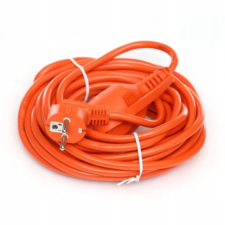 PRZEDŁUŻACZ 20m OGRODOWY BUDOWLANY Z KLAPKĄ KABEL