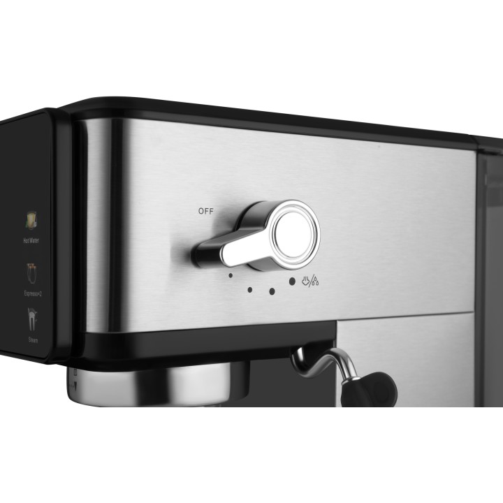 Ekspres do kawy ciśnieniowy kolbowy 1500W 20bar + spieniacz