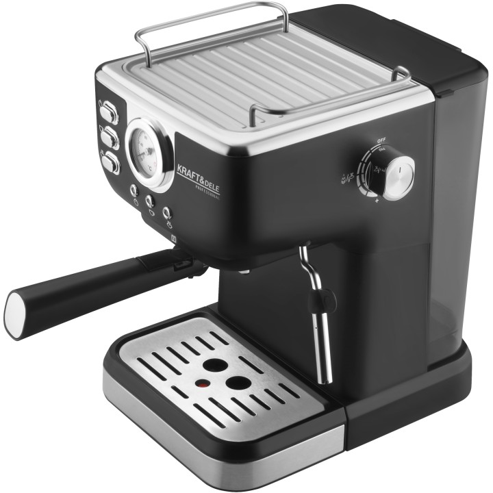 Ekspres do kawy ciśnieniowy kolbowy 1500W + spieniacz