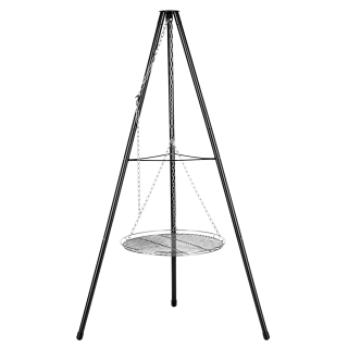 Grill ogrodowy trójnóg nad ognisko / palenisko 150cm 60cm ruszt