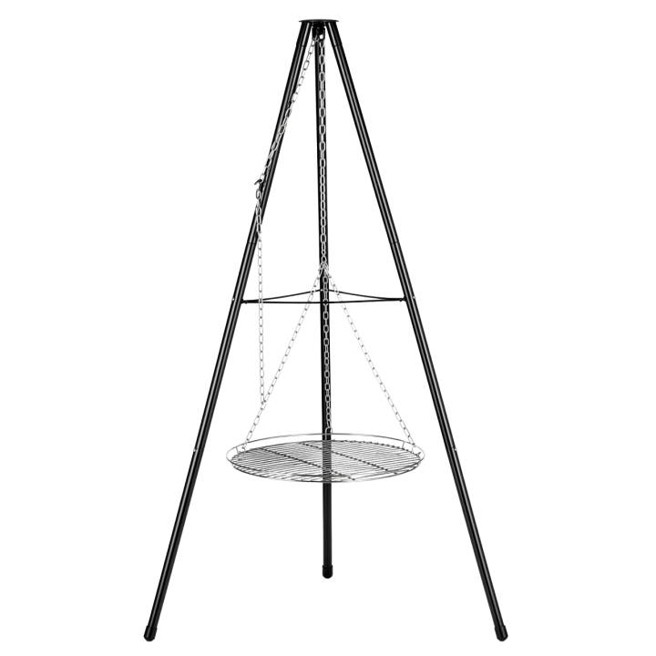 Grill ogrodowy trójnóg nad ognisko / palenisko 150cm 60cm ruszt