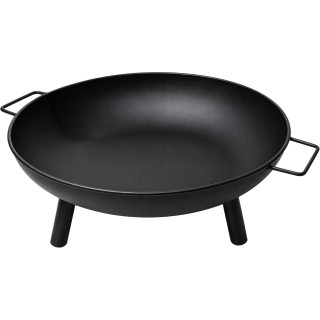 Palenisko ogrodowe 58 cm okrągłe czarne na nóżkach