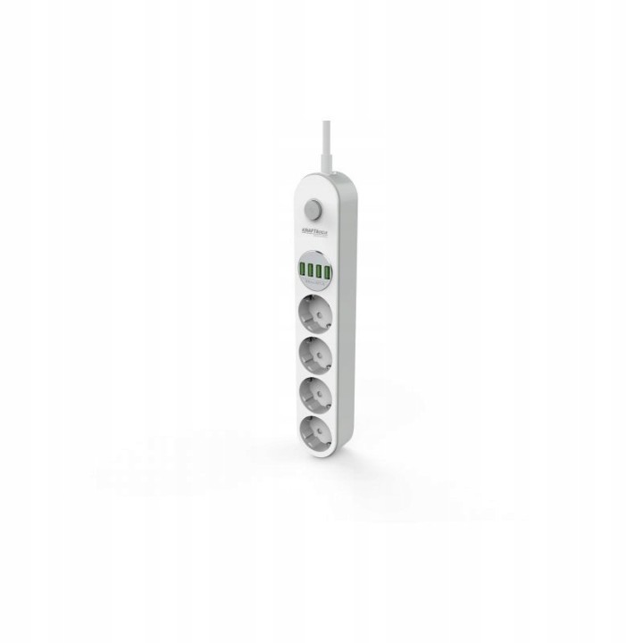 PRZEDŁUŻACZ LISTWA ZASILAJĄCA 5GN + USB 2m + WYŁ
