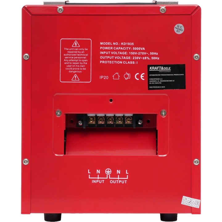 Stabilizator napięcia AVR 5000VA 230V do agregatu