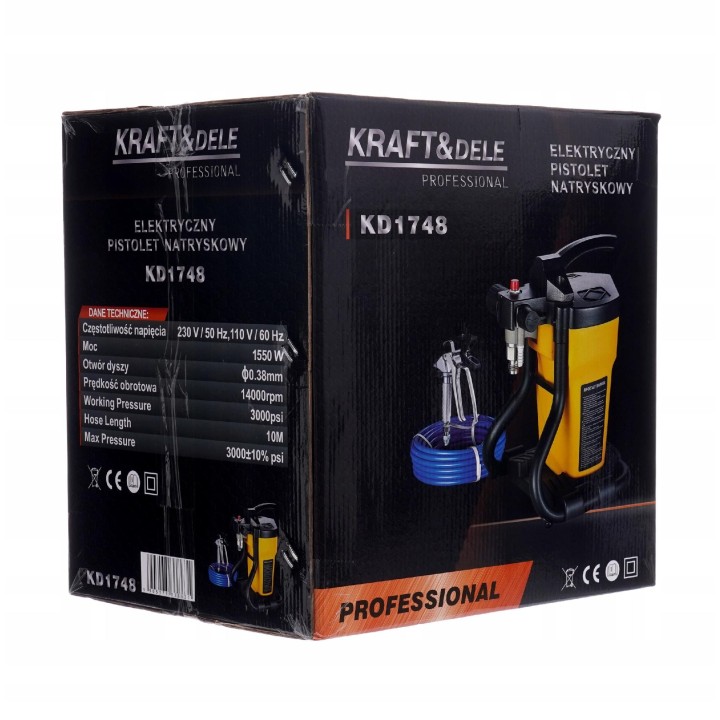 AGREGAT MALARSKI PISTOLET 206 BAR+PRZEDŁUŻKA+DYSZE