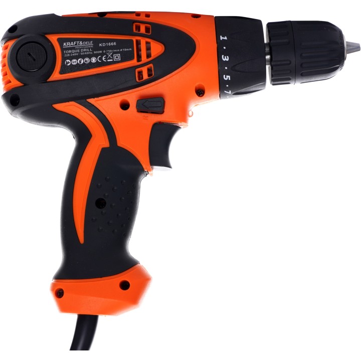 Wkrętarka sieciowa elektryczna przewodowa 900W 10mm 750rpm + Led