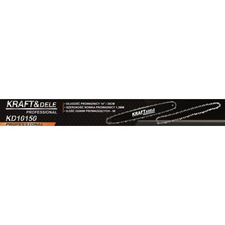 Prowadnica do piły + 2 łańcuchy 14"/35cm 1,3mm 50 ogniw