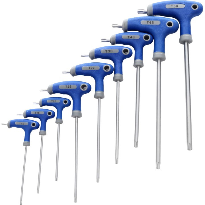 KLUCZE IMBUSOWE Z UCHWYTEM TORX IMBUSY ZESTAW 9 EL GWIAZDKOWE