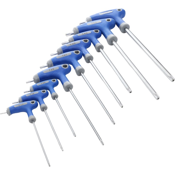 KLUCZE IMBUSOWE Z UCHWYTEM TORX IMBUSY ZESTAW 9 EL GWIAZDKOWE