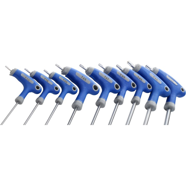 KLUCZE IMBUSOWE Z UCHWYTEM TORX IMBUSY ZESTAW 9 EL GWIAZDKOWE