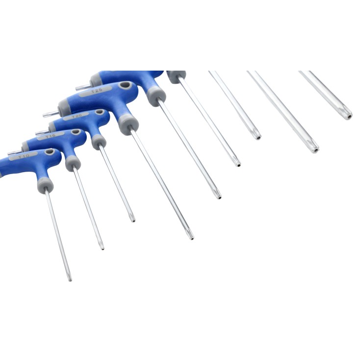 KLUCZE IMBUSOWE Z UCHWYTEM TORX IMBUSY ZESTAW 9 EL GWIAZDKOWE