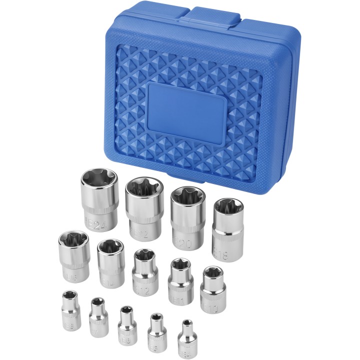 Zestaw nasadek TORX 14 el. 4-24mm wewnętrzne + walizka