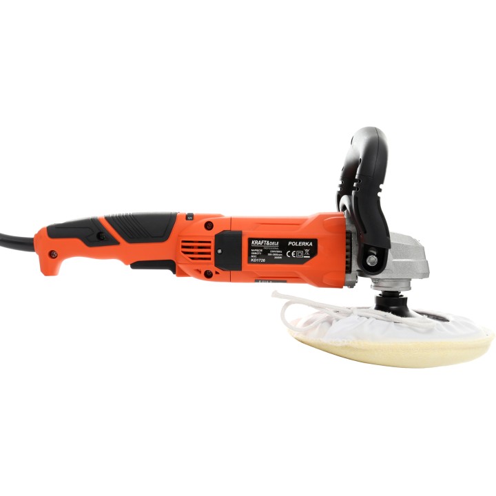 Polerka elektryczna samochodowa 2600W 180 mm z regulacją + futerko