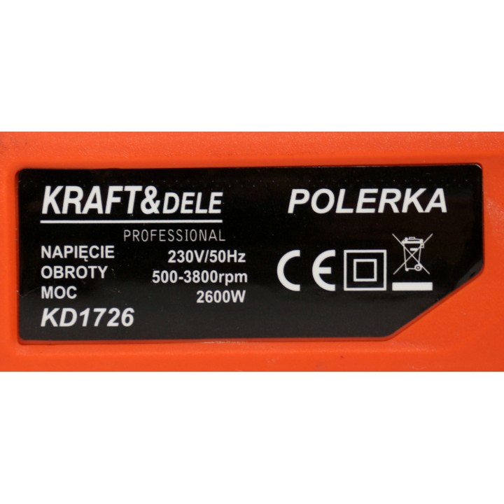 Polerka elektryczna samochodowa 2600W 180 mm z regulacją + futerko
