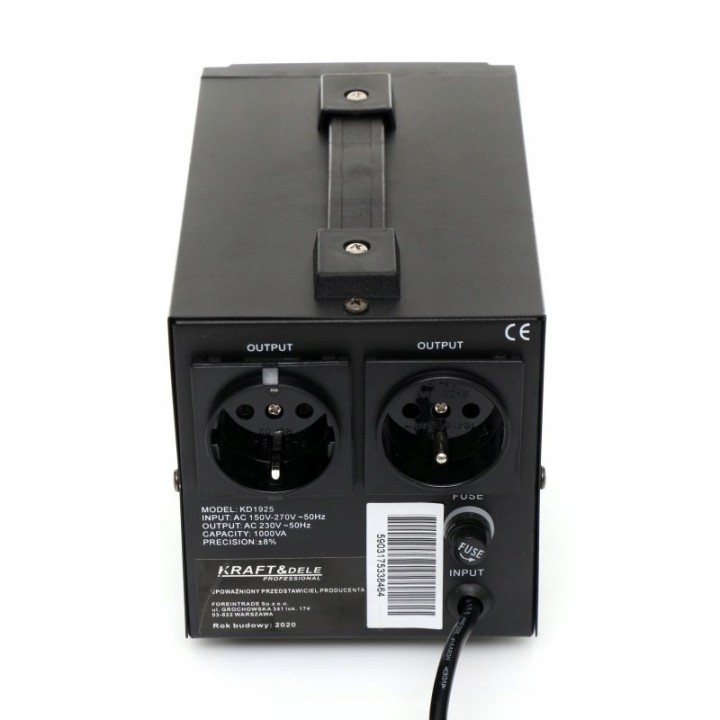 STABILIZATOR NAPIĘCIA PRĄDU AVR 1000W DO AGREGATU