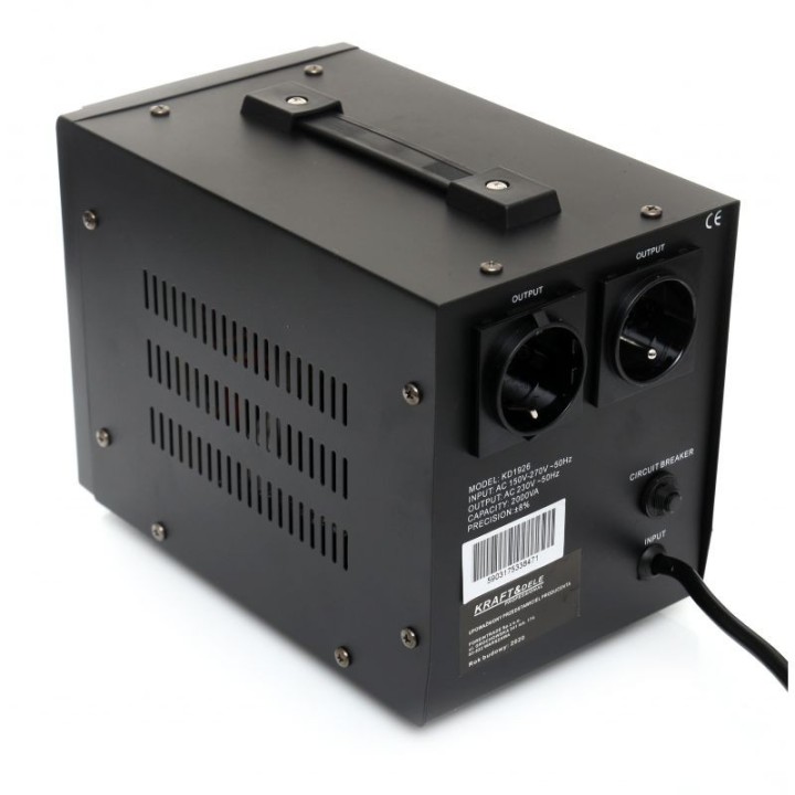 STABILIZATOR NAPIĘCIA PRĄDU AVR 2000W DO AGREGATU