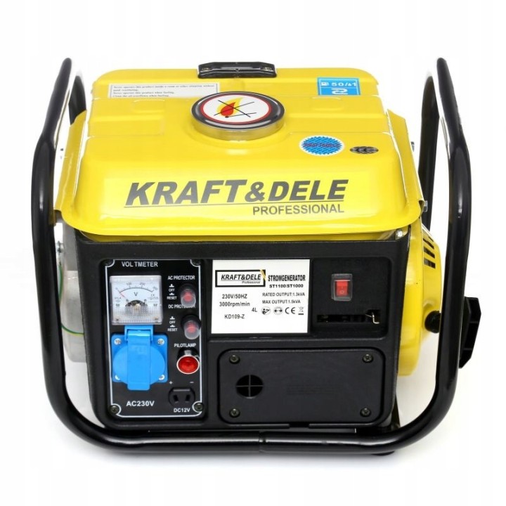 AGREGAT PRĄDOTWÓRCZY GENERATOR PRĄDU 1500W 2KM 230