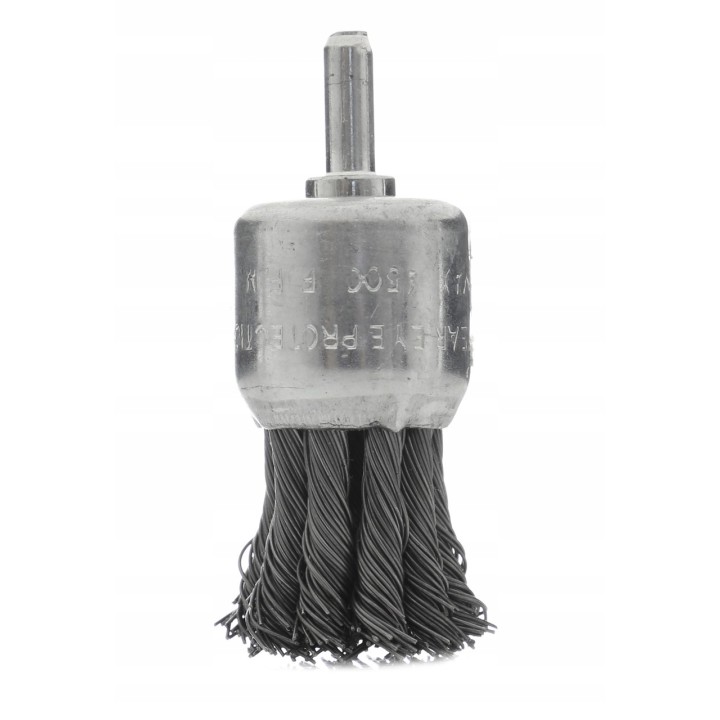 SZCZOTKA CZOŁOWA PLECIONA Z TRZPIENIEM M6 28mm