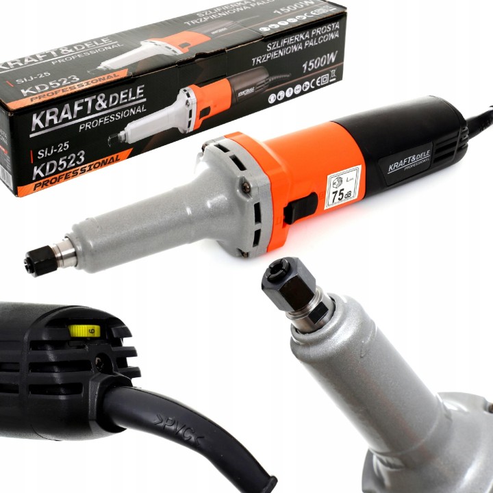 SZLIFIERKA PROSTA TRZPIENIOWA 6MM 1500W REG. OBR.