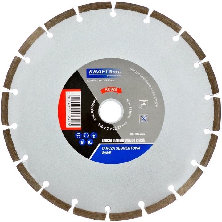 TARCZA DIAMENTOWA SEGMENTOWA 230mm 7 BETONU KOSTKI