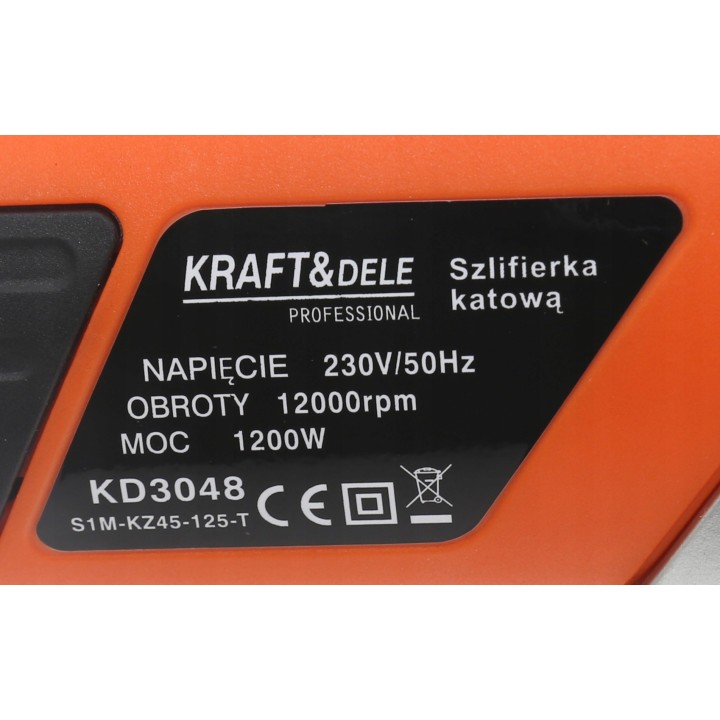 SZLIFIERKA KĄTOWA 1200W 125mm KĄTÓWKA DIAX KRAFT
