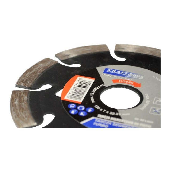 TARCZA DIAMENTOWA SEGMENTOWA 125mm BETONU KOSTKI