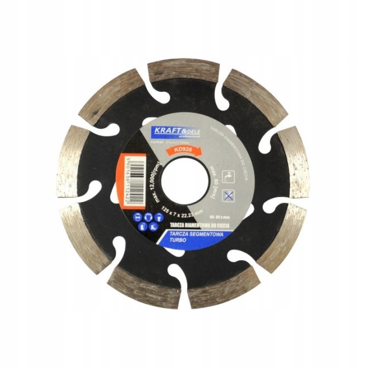 TARCZA DIAMENTOWA SEGMENTOWA 125mm BETONU KOSTKI