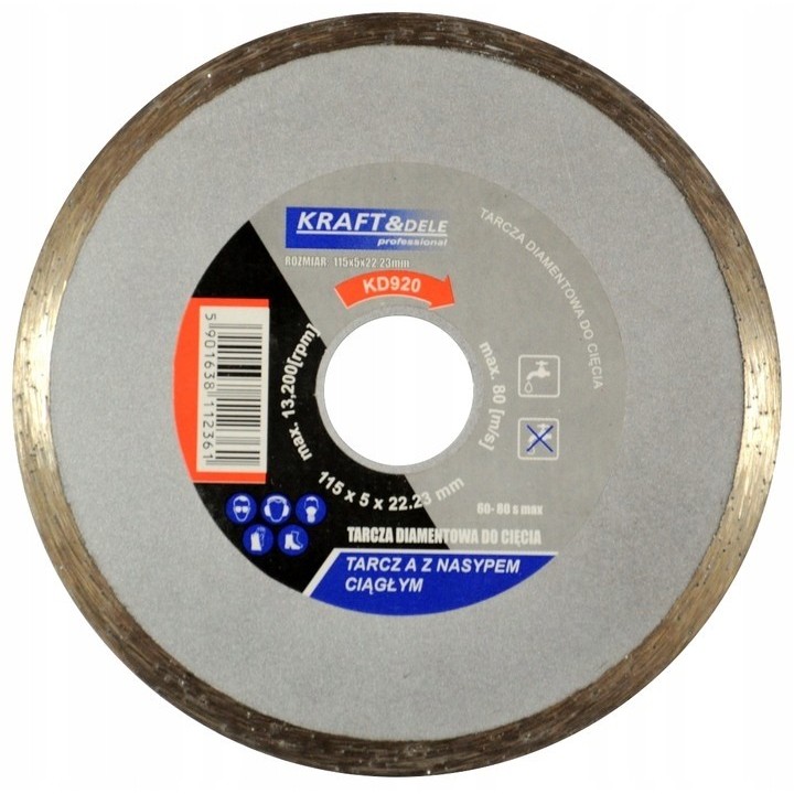 TARCZA DO CIĘCIA BETONU DIAMENTOWA 115x5x22,23
