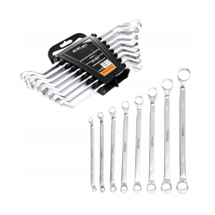 ZESTAW KLUCZE DWUSTRONNIE OCZKOWE 8 SZT 6-22MM