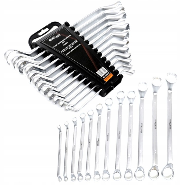 ZESTAW KLUCZE DWUSTRONNIE OCZKOWE 12 SZT 6-32MM