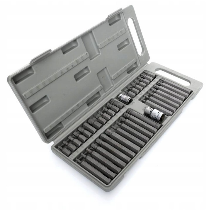 ZESTAW BITÓW KOŃCÓWEK HEX, TORX, SPLINE 40 CZ