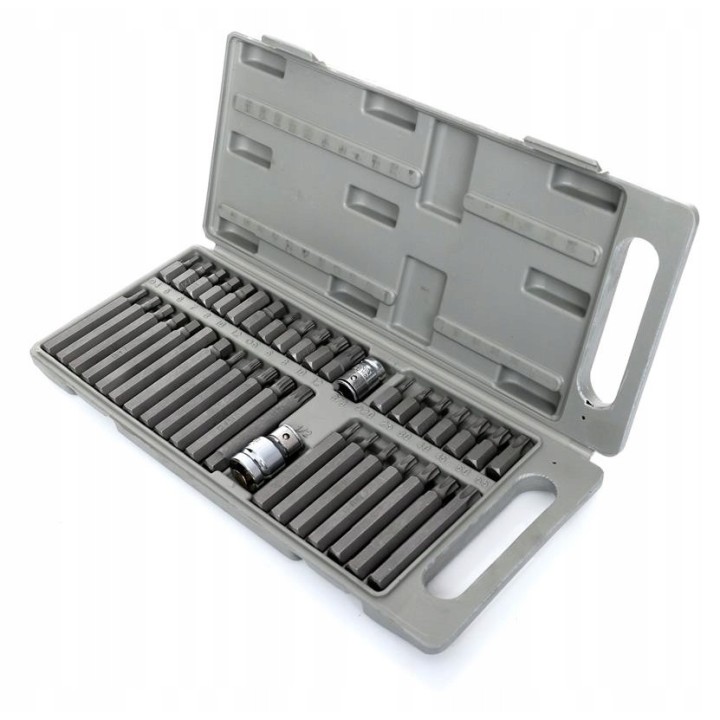 ZESTAW BITÓW KOŃCÓWEK HEX, TORX, SPLINE 40 CZ