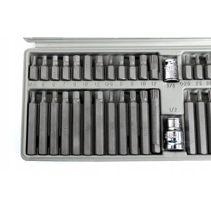 ZESTAW BITÓW KOŃCÓWEK HEX, TORX, SPLINE 40 CZ