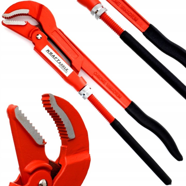 KLUCZ DO RUR ŻABA CĘGI 2' SZWEDZKI HYDRAULICZNY