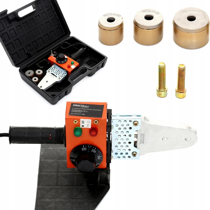 ZGRZEWARKA DO RUR PCV PP 1300W matryce 20-32MM WAL