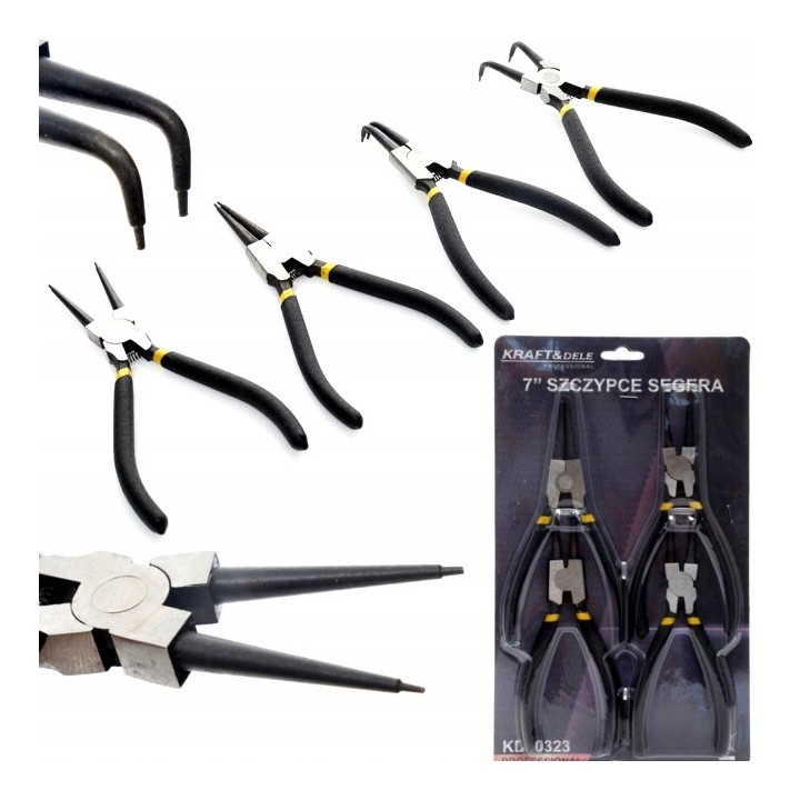 ZESTAW SZCZYPIEC SEGERA 4szt. DO PIERŚCIENI 180mm
