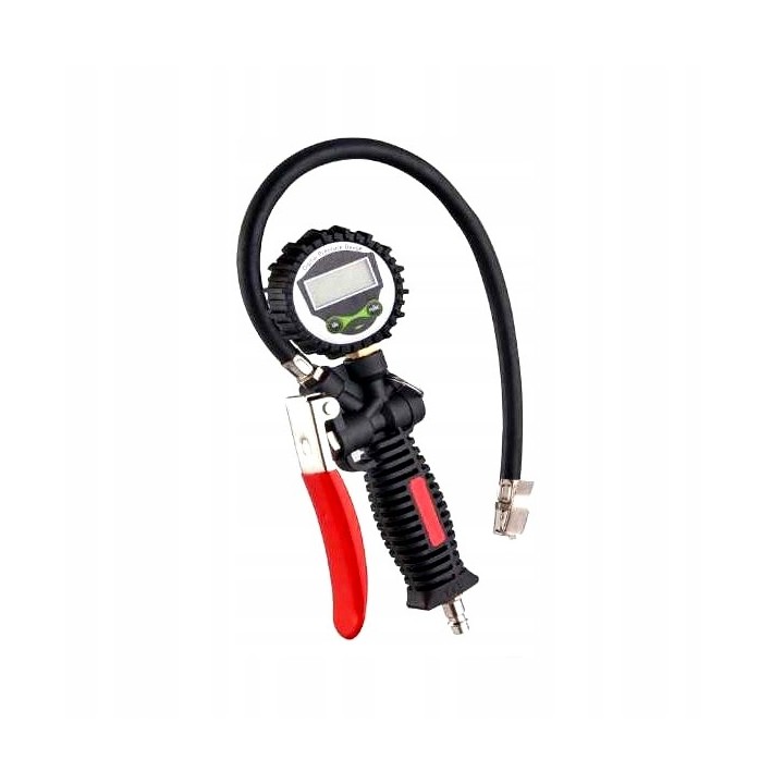 PISTOLET DO POMPOWANIA KÓŁ DUŻY MANOMETR LCD