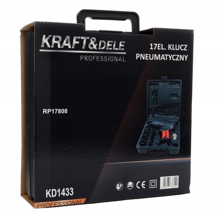 KLUCZ PNEUMATYCZNY UDAROWY 1/2" 1200Nm 17 ele